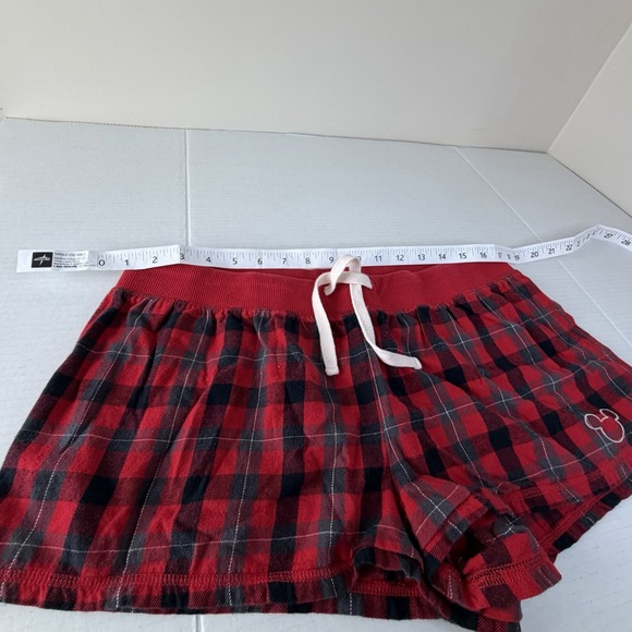 Disney Parks Women's Mickey Mouse Red Plaid Cotton 2PC Set Pajamas Large - Picture 8 of 13